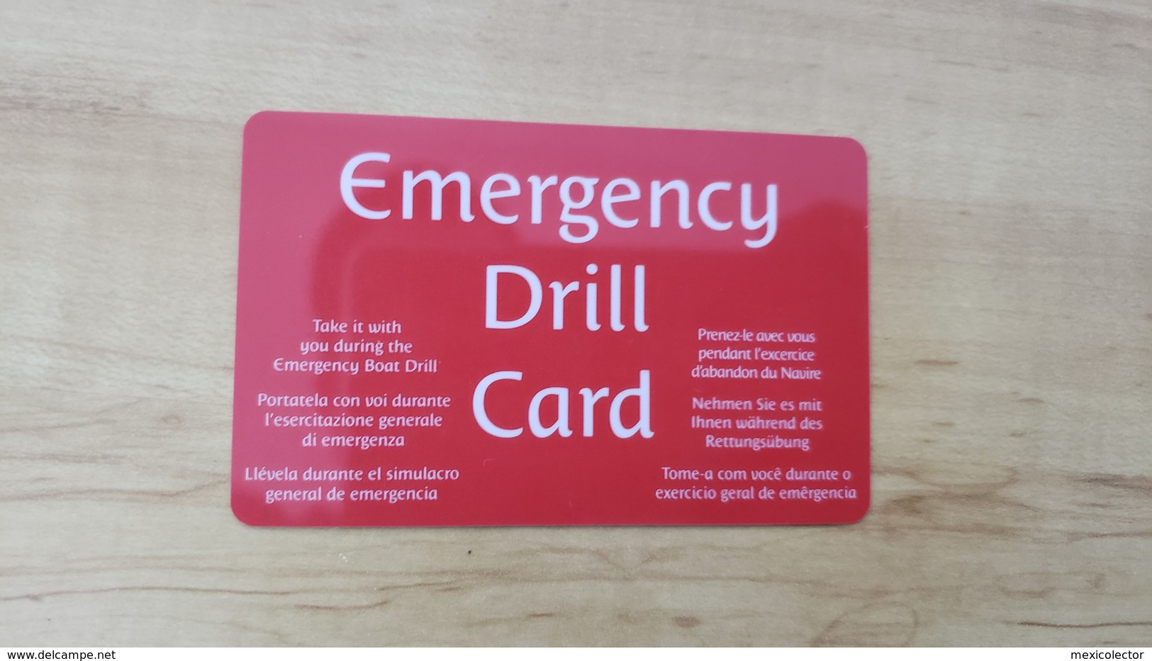 ITALY - COSTA - NEORIVERA - CRUISE CABIN KEY CARD - EMERGENCY DRILL CARD - Cartes D'hotel