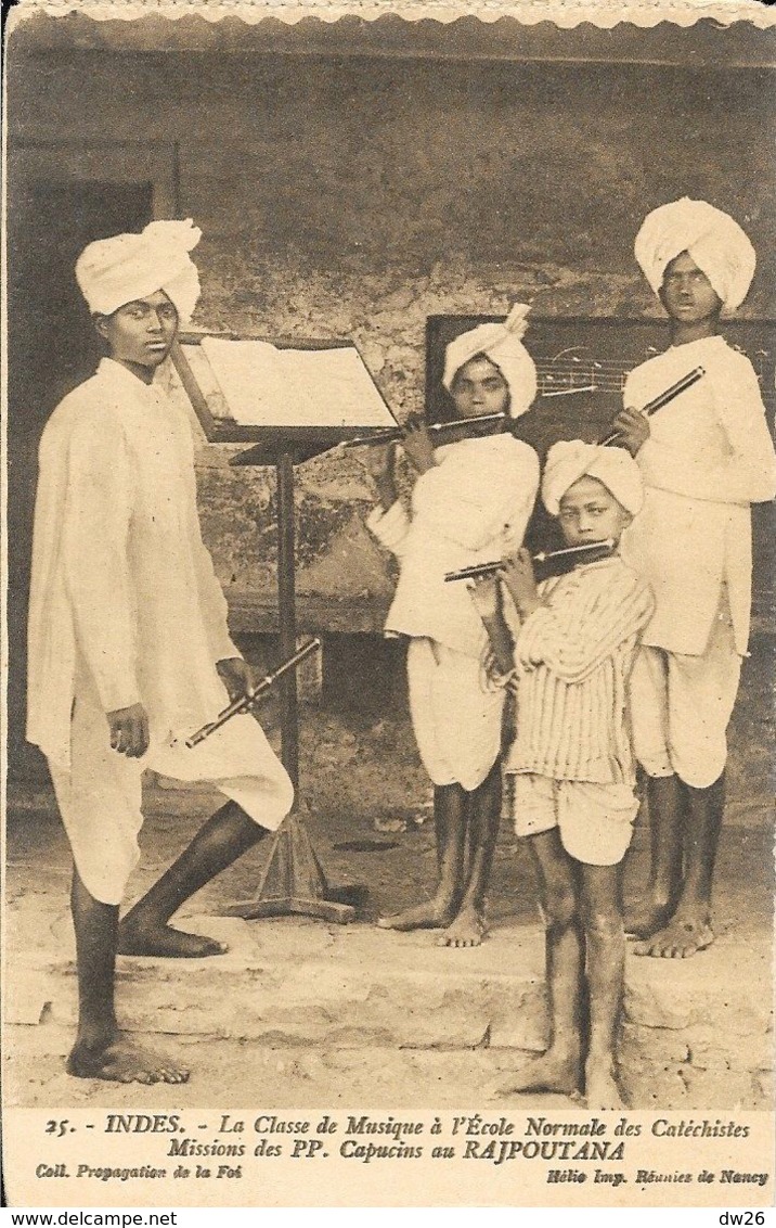 Missions Des Capucins Au Rajpoutana (Inde) N° 25 - Classe De Musique à L'Ecole Normale Des Catéchistes - Missions