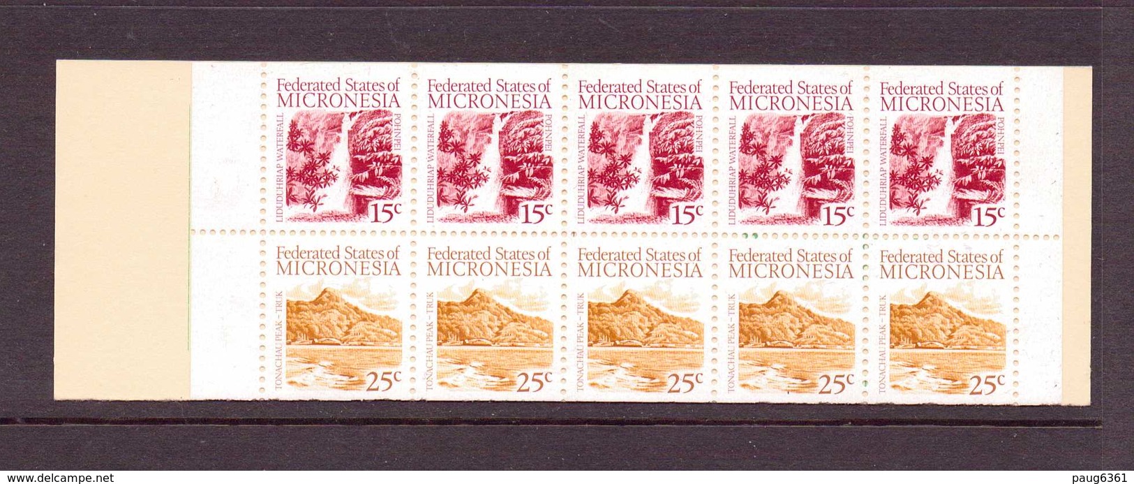 MICRONESIE 1985/88 CARNET COURANTS YVERT N°C57b NEUF MNH** - Micronésie