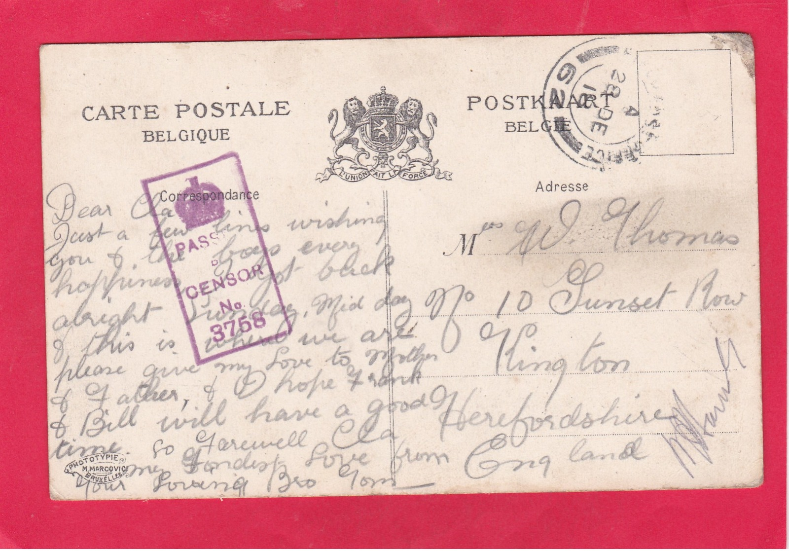 Small Old Post Card Of Statue Eugene Defacqx,Ath, Walloon Region, Belgium,V72.. - Ath