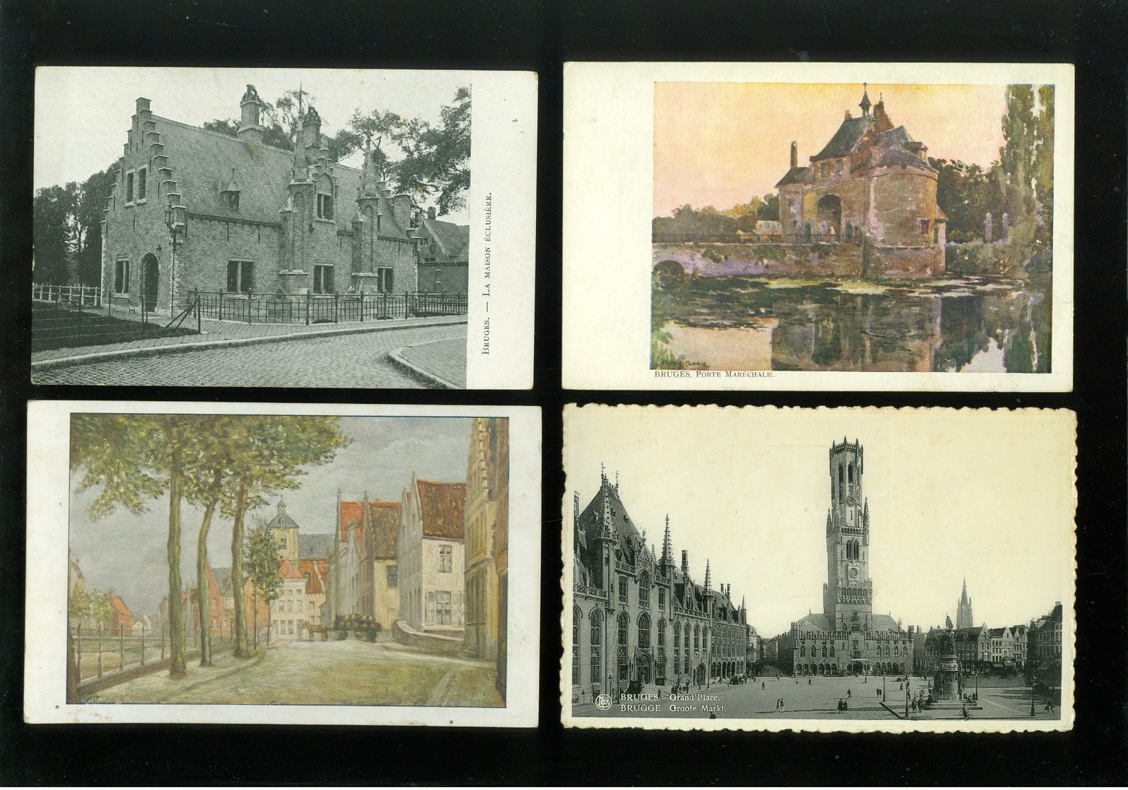 Beau lot de 60 cartes postales de Belgique  Bruges      Mooi lot van 60 postkaarten van België  Brugge - 60 scans