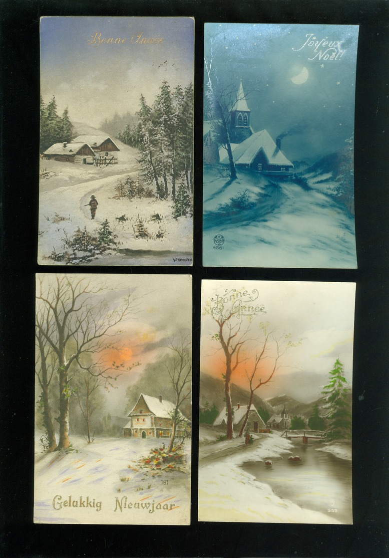 Beau lot de 60 cartes postales de fantaisie paysages paysage Mooi lot van 60 postkaarten fantasie landschappen landschap