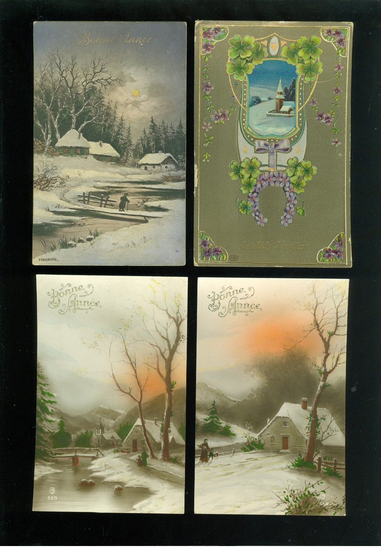 Beau lot de 60 cartes postales de fantaisie paysages paysage Mooi lot van 60 postkaarten fantasie landschappen landschap