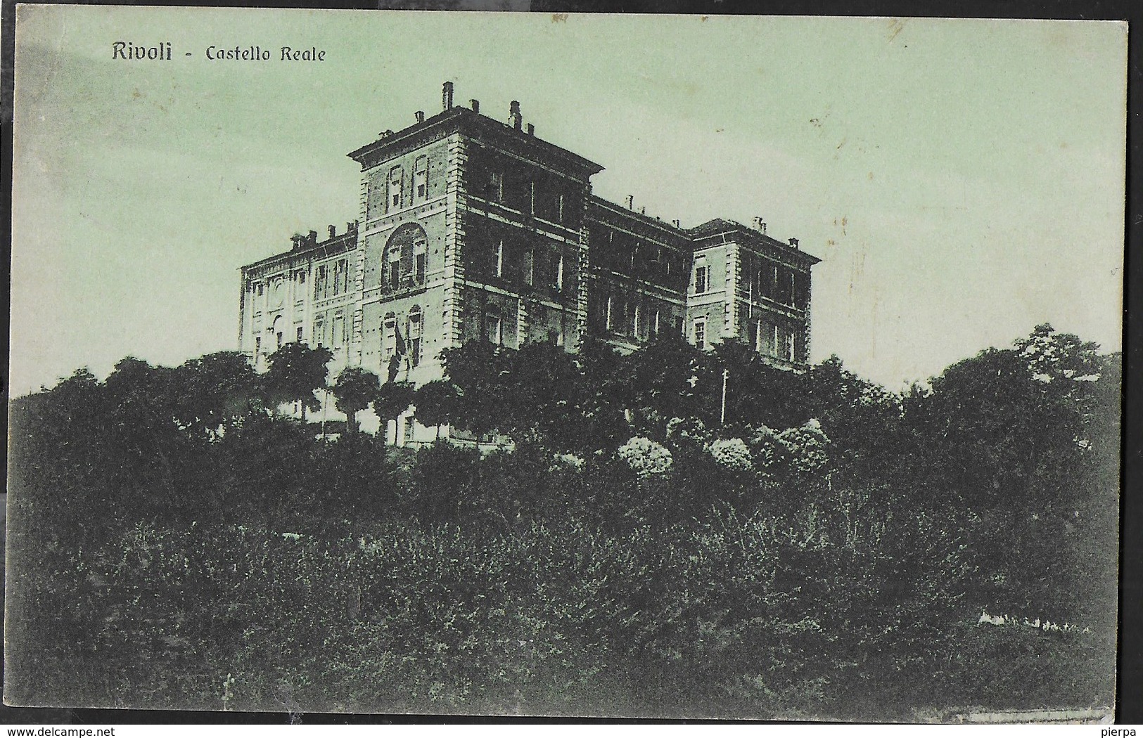 CASTELLO REALE - RIVOLI - FORMATO PICCOLO  - EDIZ. SORELLE BARBERIS  - VIAGGIATA 1928 DA RIVOLI TORINESE - Castelli