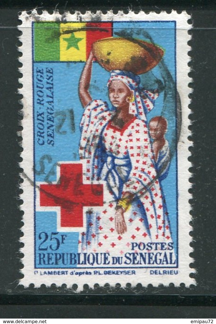 SENEGAL- Y&T N°234- Oblitéré (croix Rouge) - Sénégal (1960-...)