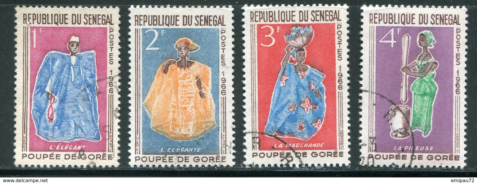 SENEGAL- Y&T N°266 à 269- Oblitérés - Sénégal (1960-...)