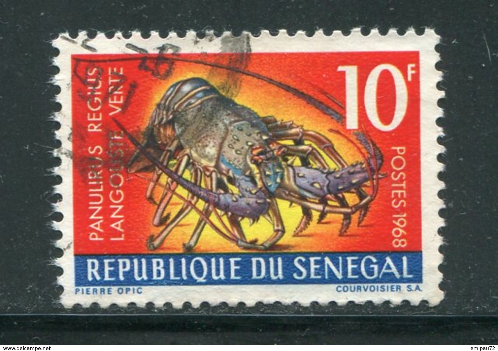 SENEGAL- Y&T N°305- Oblitéré (crustacés) - Sénégal (1960-...)