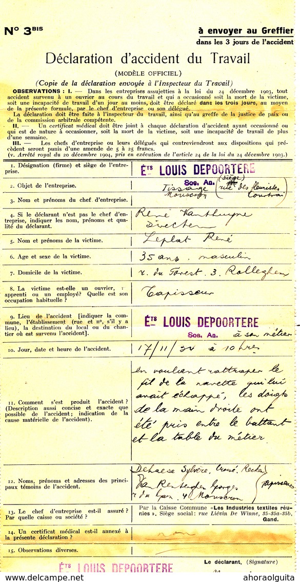 892/28 - Lettre + Contenu TP Képi KORTRIJK 1934 Vers MOUSCRON - Entete Ets Louis Depoortere - 1931-1934 Chepi