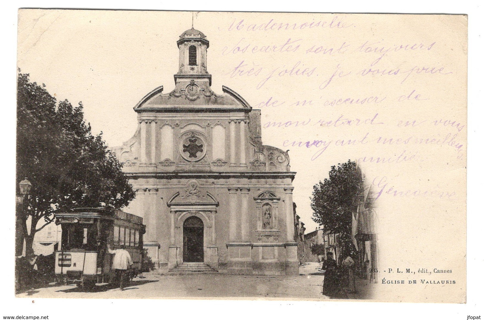 06 ALPES MARITIMES - VALLAURIS Eglise, Tramway, Pionnière (voir Descriptif) - Vallauris