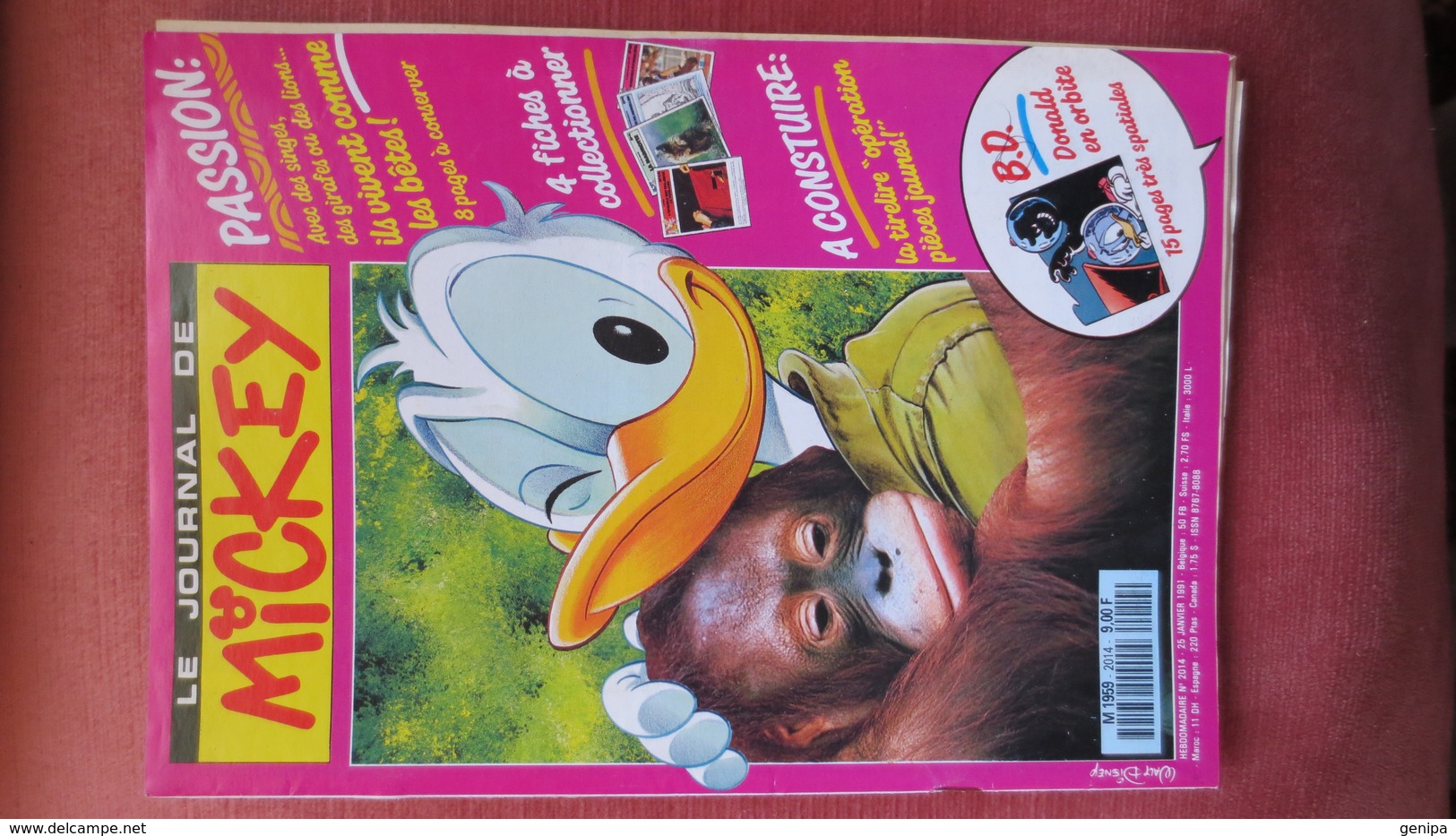 JOURNAL DE MICKEY N° 2014. Année 1991 - Journal De Mickey