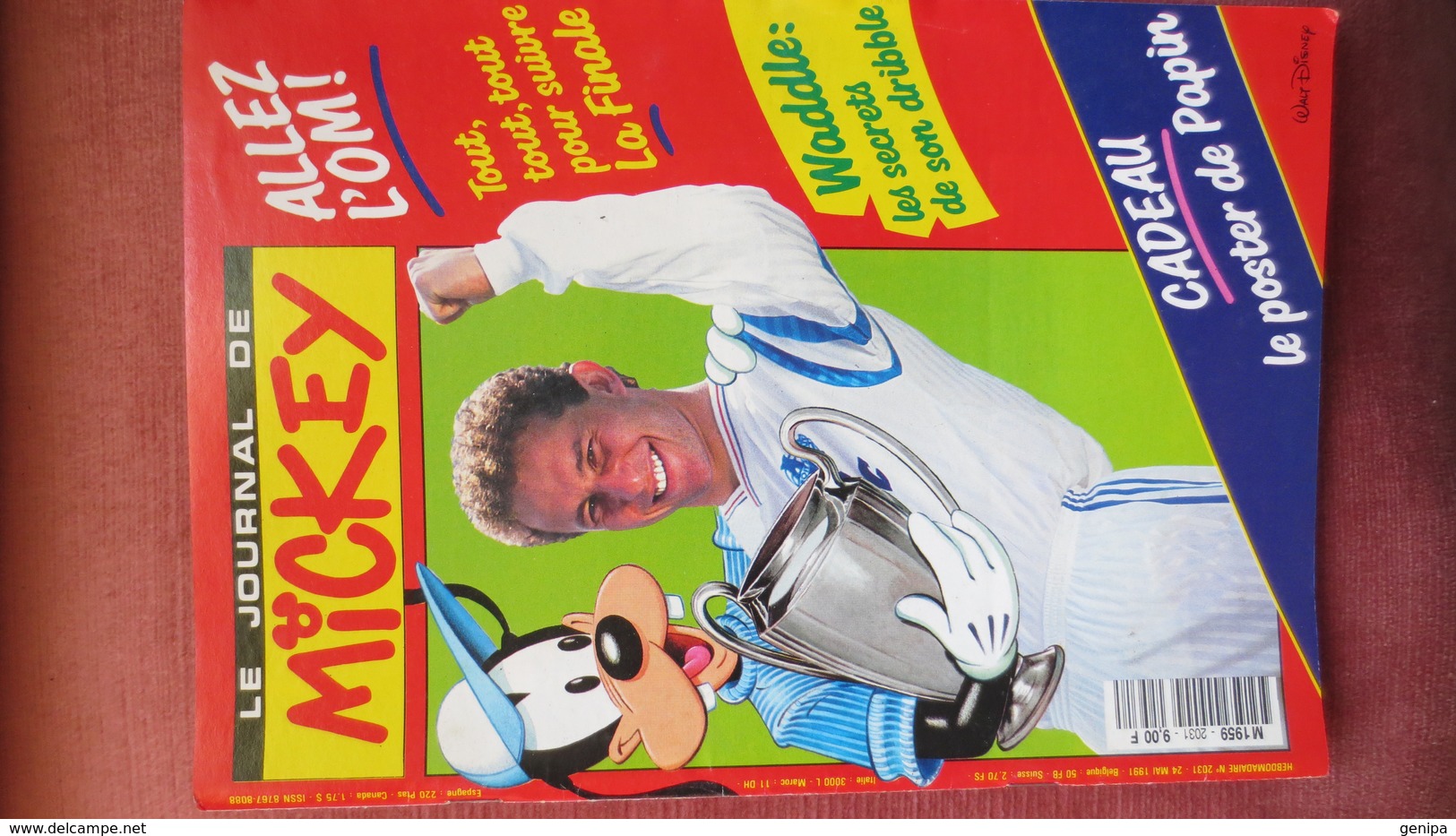 JOURNAL DE MICKEY N° 2031. Année 1991 (avec Poster PAPIN ) - Journal De Mickey