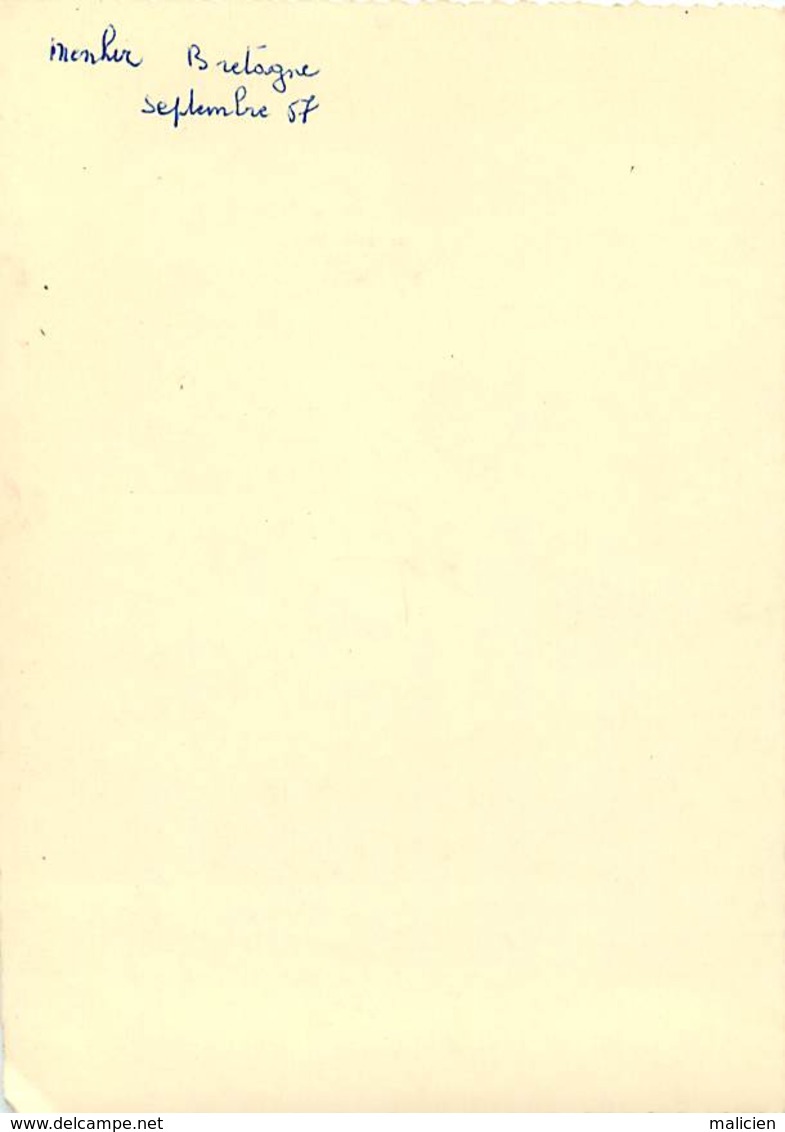 -gds Formats -ref-Y654- Côtes D Armor - Ploemeur Boudou - Photo Menhir - Septembre 1957- Dolmen Et Menhirs - - Pleumeur-Bodou