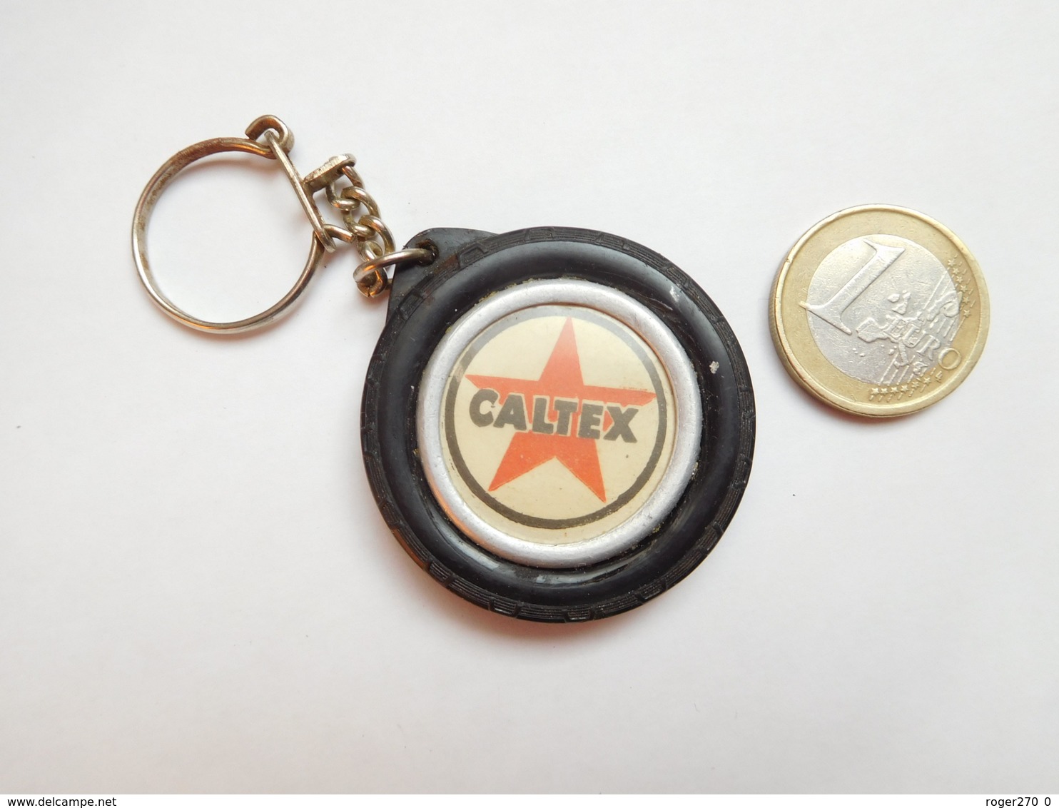 Porte Clés , Auto , Garage Du Rallye à Cormeilles , Eure , Essence Caltex - Porte-clefs