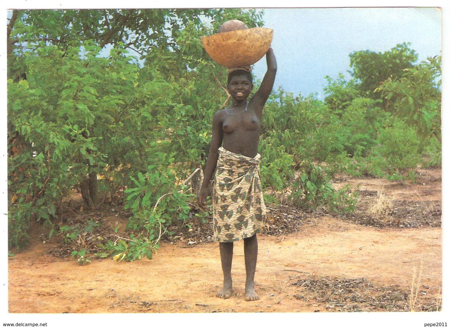 CPSM TOGO - Jeune Fille Togolaise - Seins Nus (peu Commune) Young Togolese Girl - Togo