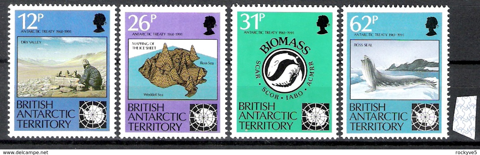 British Antarctic Territory 1991 30th Anniv Of Antarctic Treaty MNH CV £6.75 - Unused Stamps