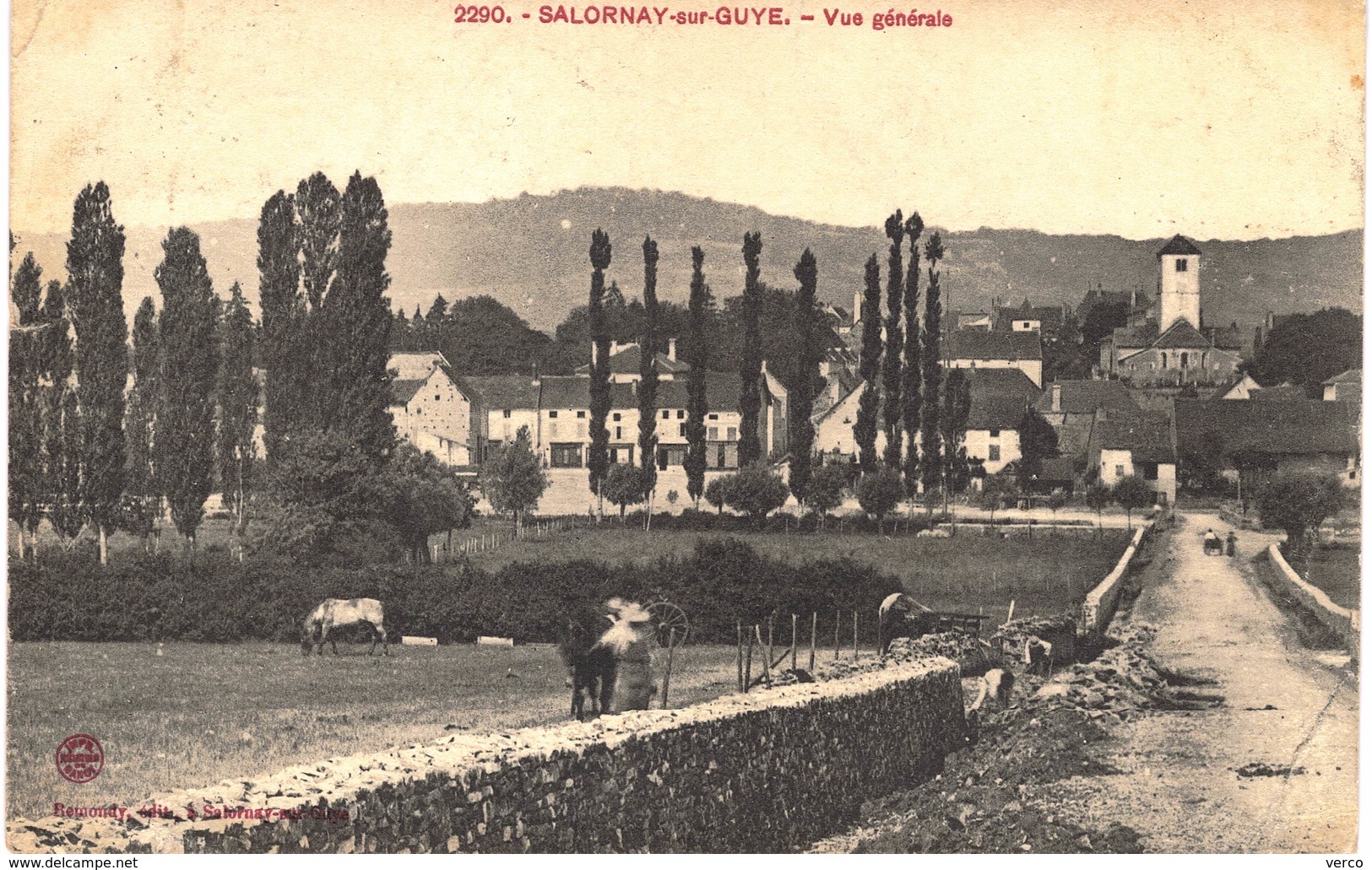 Carte Postale Ancienne De SALORNAY Sur GUYE - Andere & Zonder Classificatie