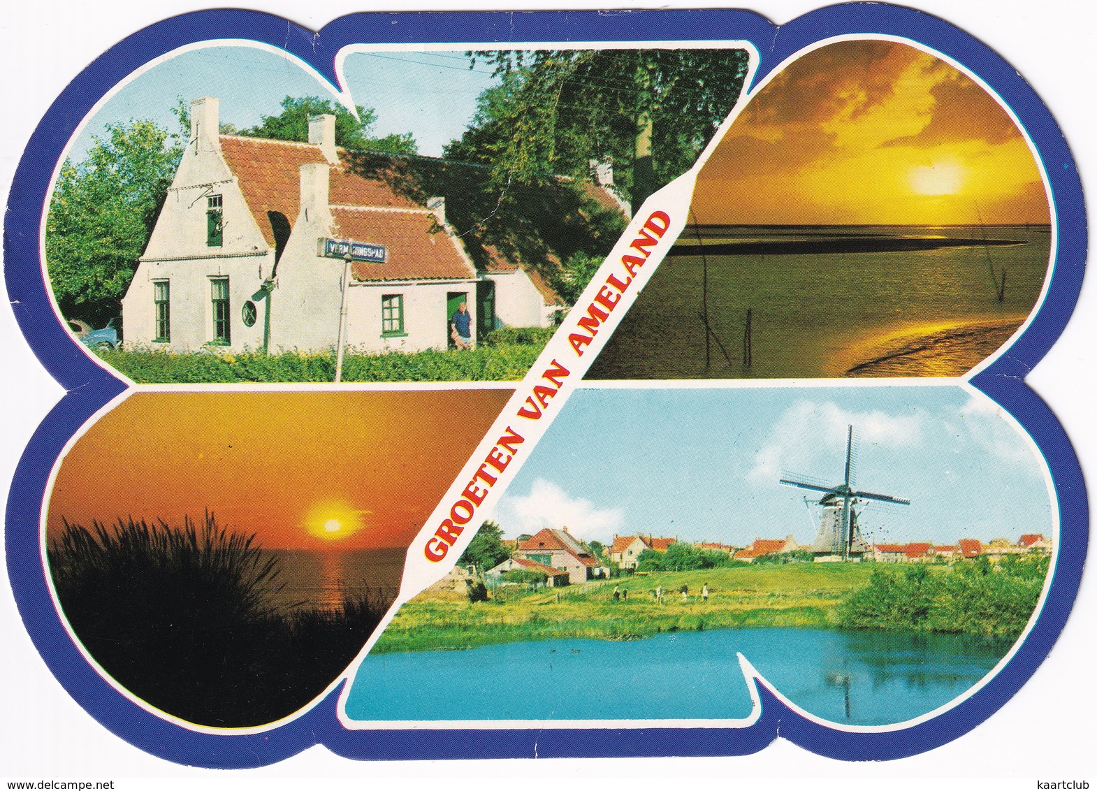 Groeten Van Ameland , 'Vermaningspad', Molen  - (Wadden, Holland) - Ameland