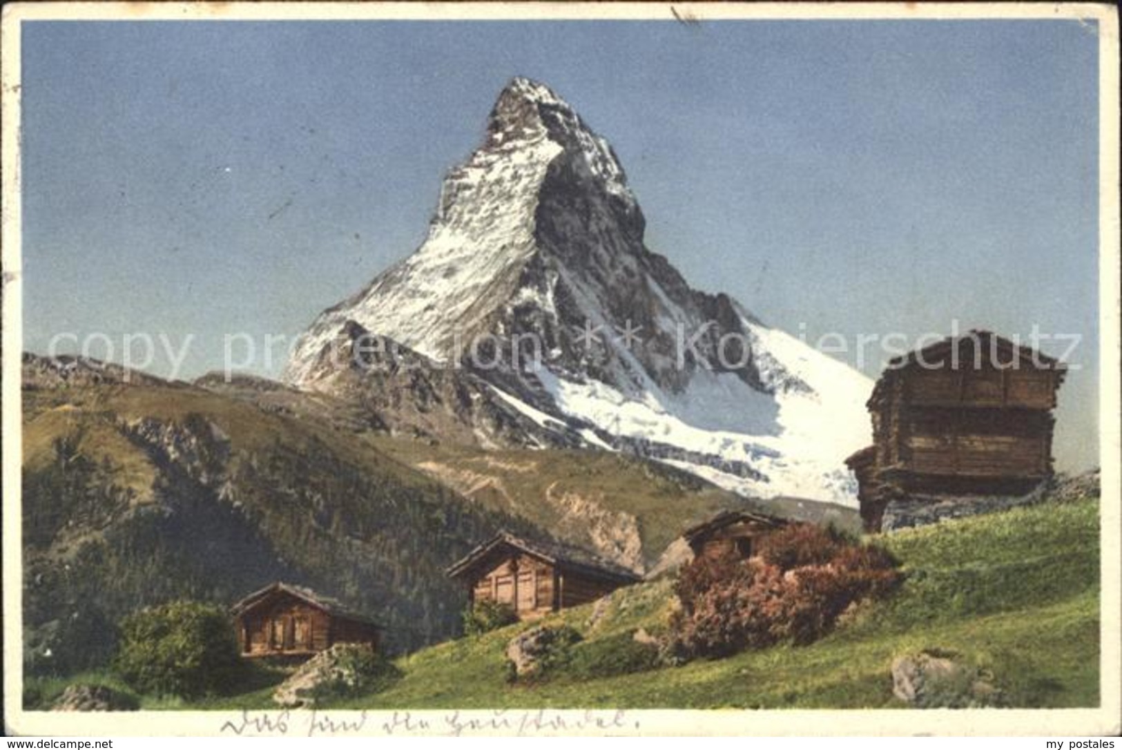 61153713 Zermatt VS Stadel Bei Winkelmatten Matterhorn /  /Bz. Visp - Zermatt