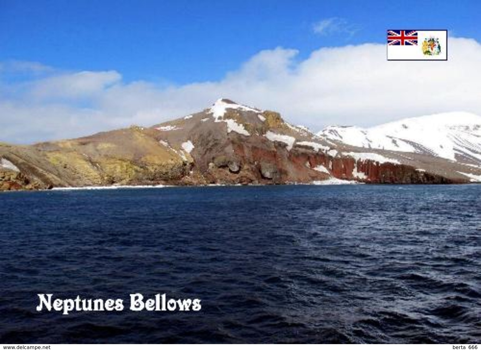 Antarctica Deception Island Neptunes Bellows New Postcard Antarktik AK - Sonstige & Ohne Zuordnung