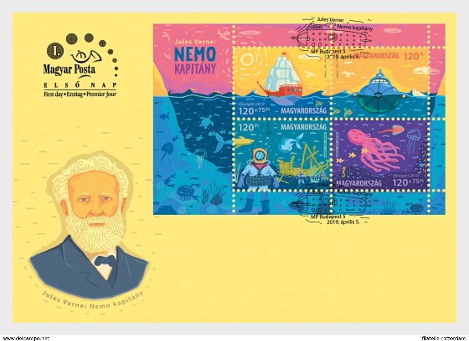 Hongarije / Hungary - Postfris / MNH - FDC Sheet Jules Verne 2019 - Ongebruikt