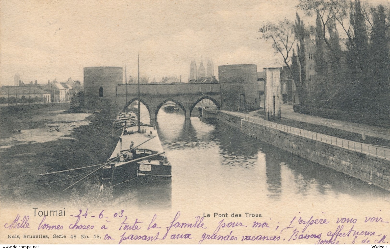 CPA - Belgique - Tournai - Le Pont Des Trous - Doornik