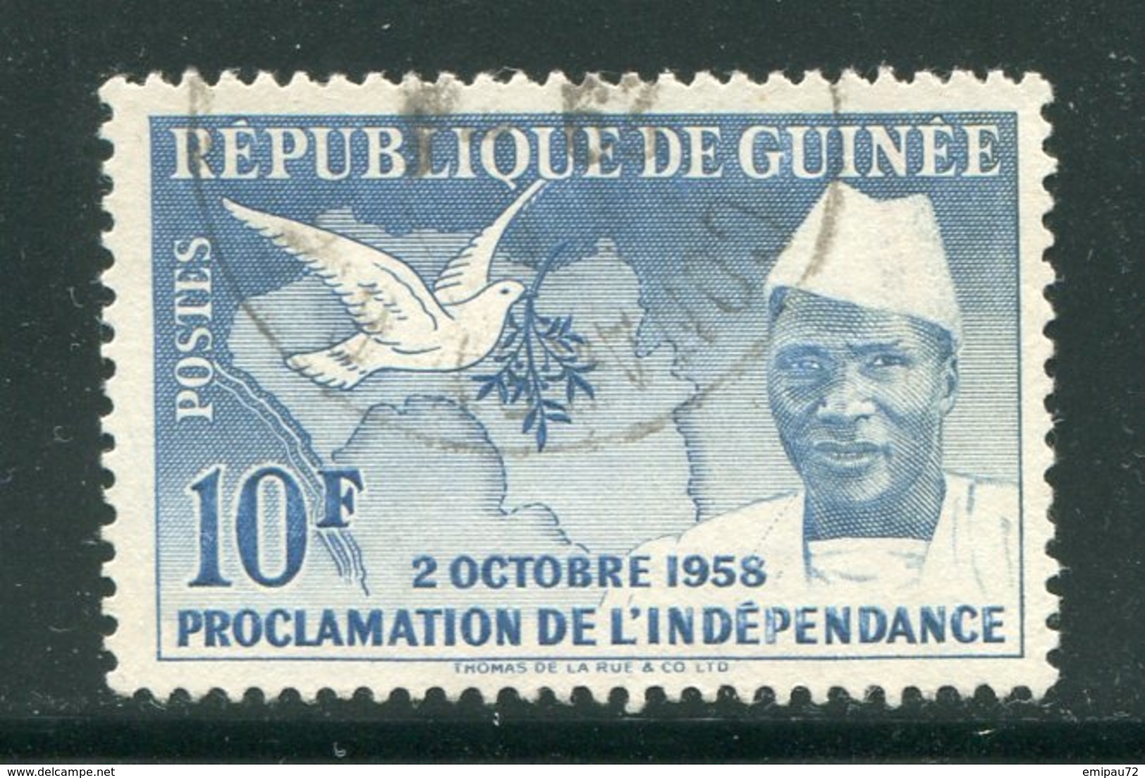 GUINEE- Y&T N°4- Oblitéré - Guinée (1958-...)