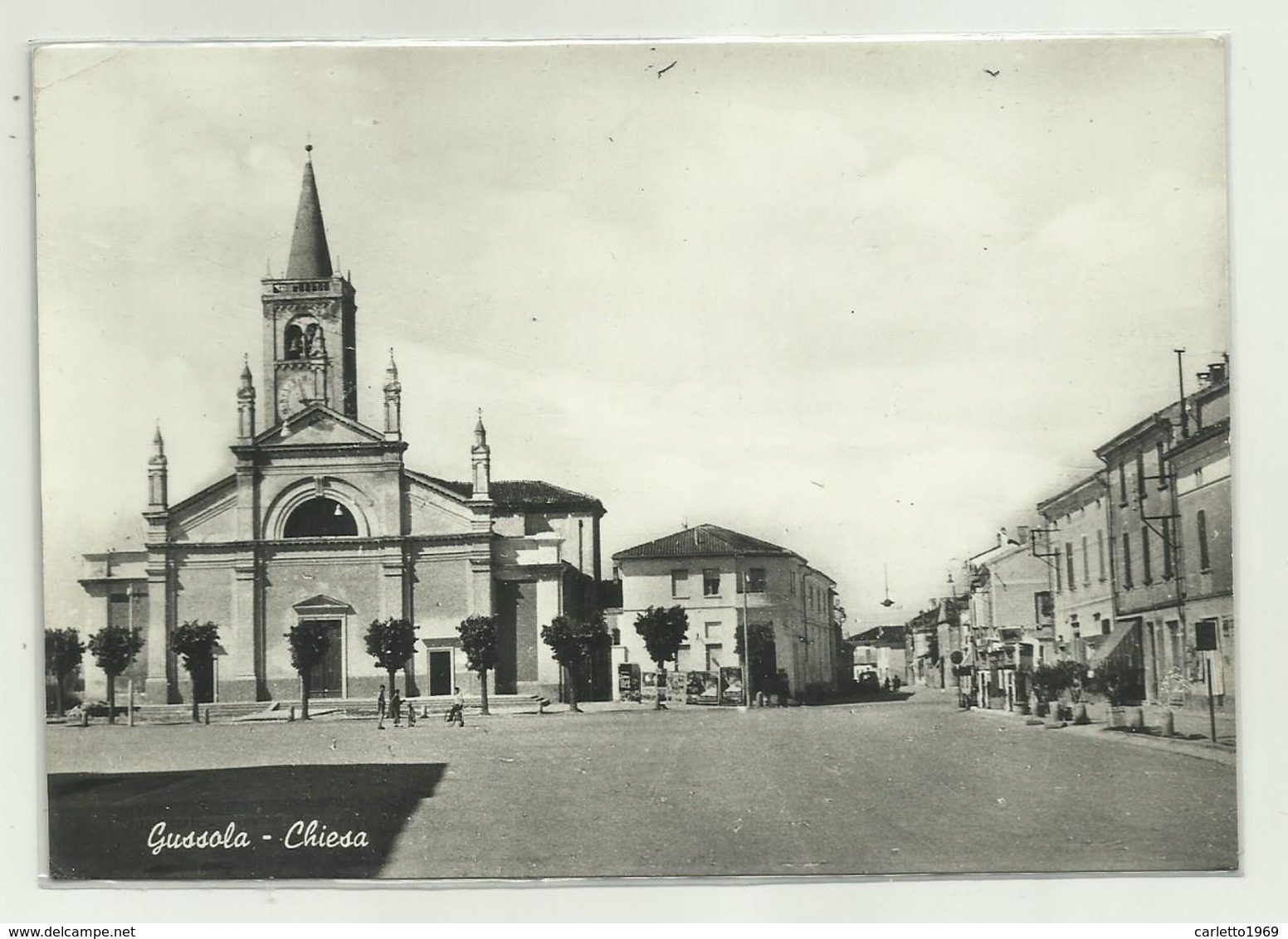 GUSSOLA - CHIESA   VIAGGIATA  FG - Cremona