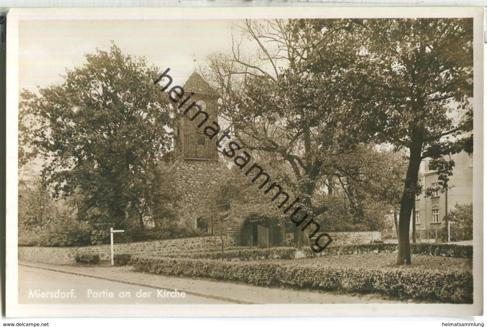 Zeuthen (Mark) - Miersdorf - Kirche - Foto-Ansichtskarte - Verlag W. Meyerheim Berlin - Zeuthen