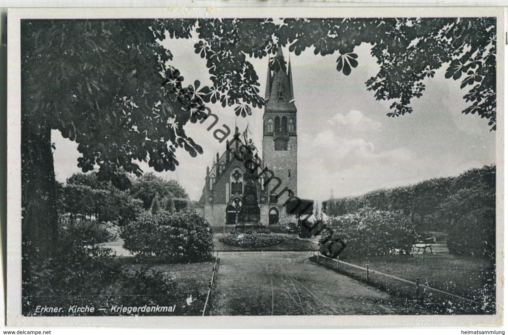 Erkner - Kirche - Verlag W. Meyerheim Berlin - Erkner