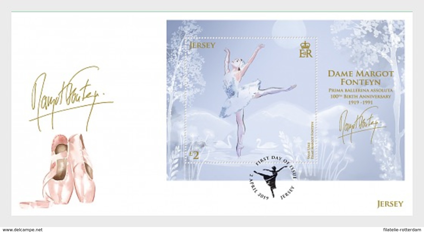 Jersey - Postfris / MNH - FDC Sheet 100 Jaar Margot Fonteyn 2019 - Jersey