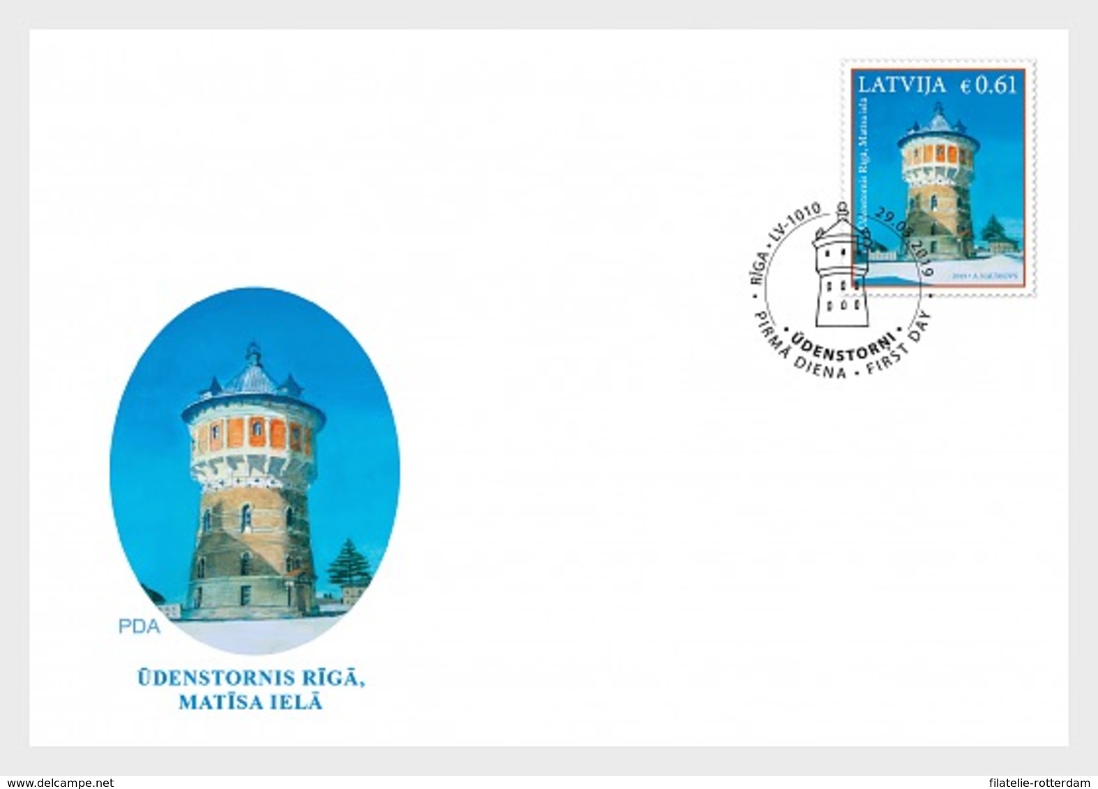 Letland / Latvia - Postfris / MNH - FDC Watertoren 2019 - Letland