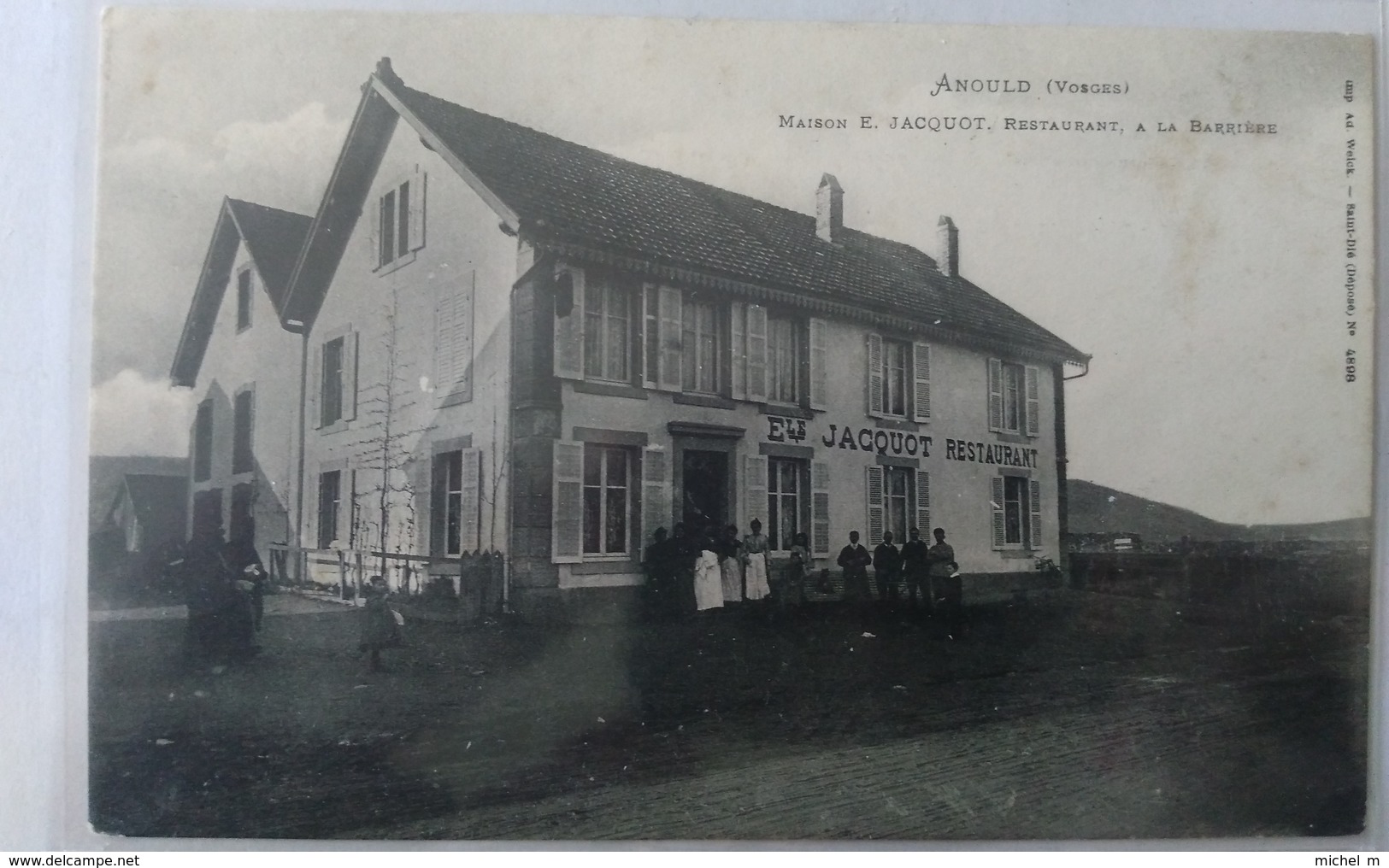 CPA ANOULD -  Maison E.Jacquot, Restaurant A La Barrière (88) - Anould