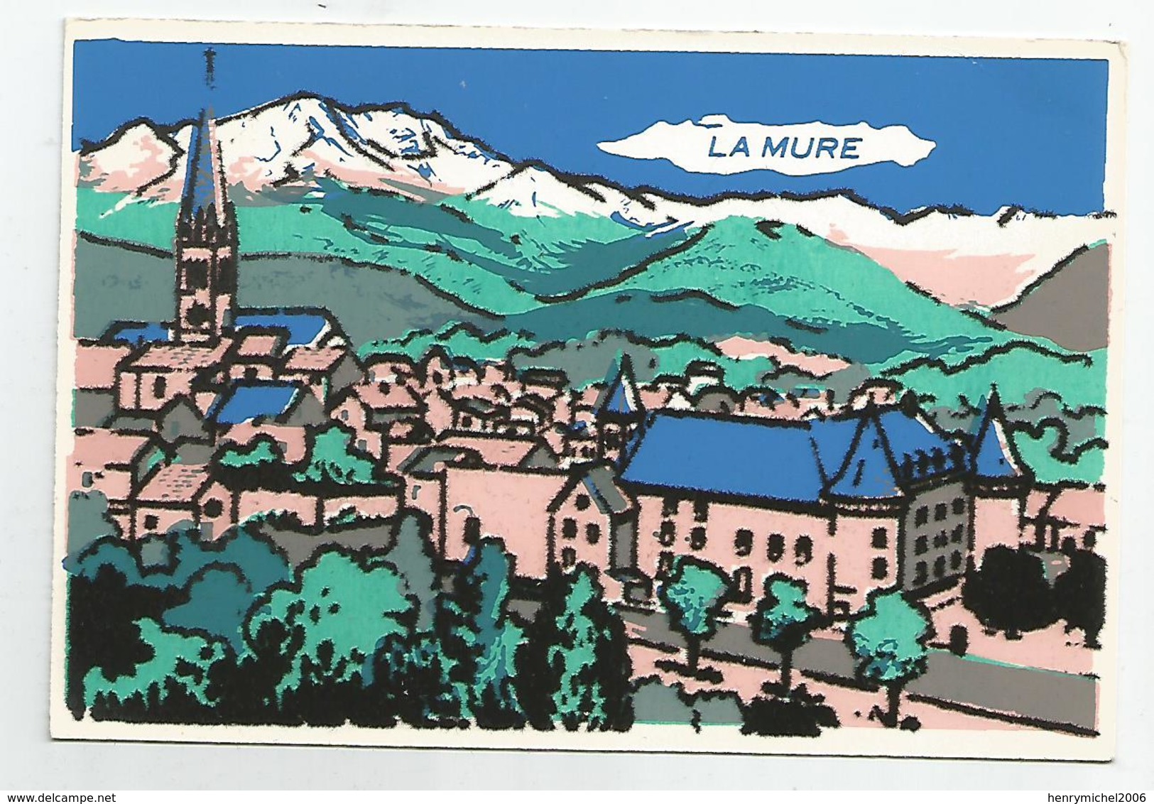 Isère - 38 - La Mure Carte Velour - La Mure