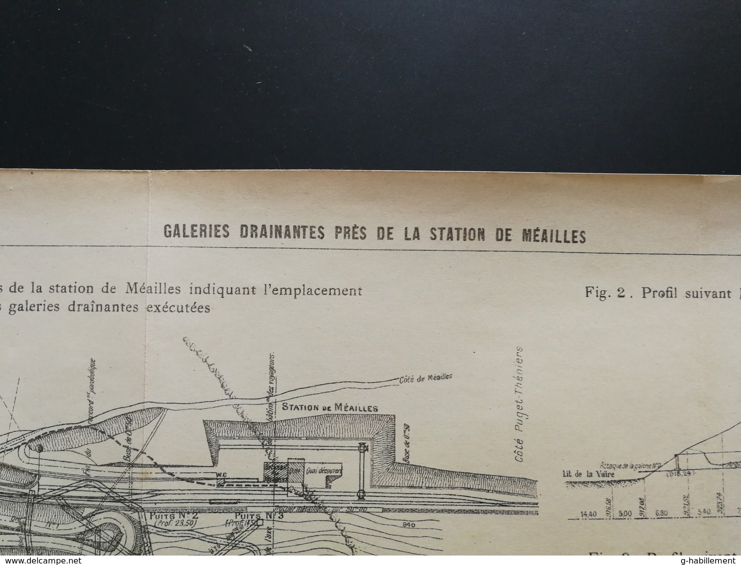 ANNALES PONTS Et CHAUSSEES (Dep 04) - Plan Des Galeries De La Station De Méailles - Imp.A Gentil - 1916 (CLC06) - Obras Públicas