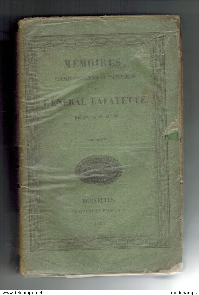 Memoires ,correspondances Et Manuscrits Du Général Lafayette - 1801-1900