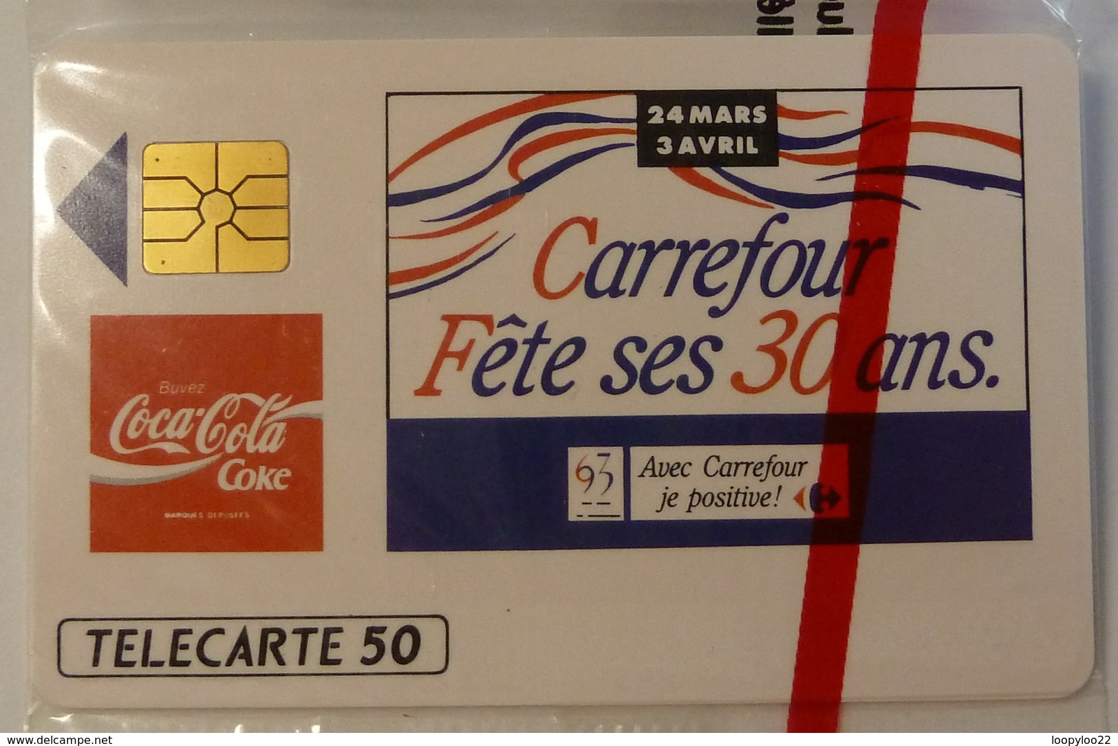 FRANCE - Carrefour - Coca Cola - 03/93 - 50 Units - Mint Blister - Privat