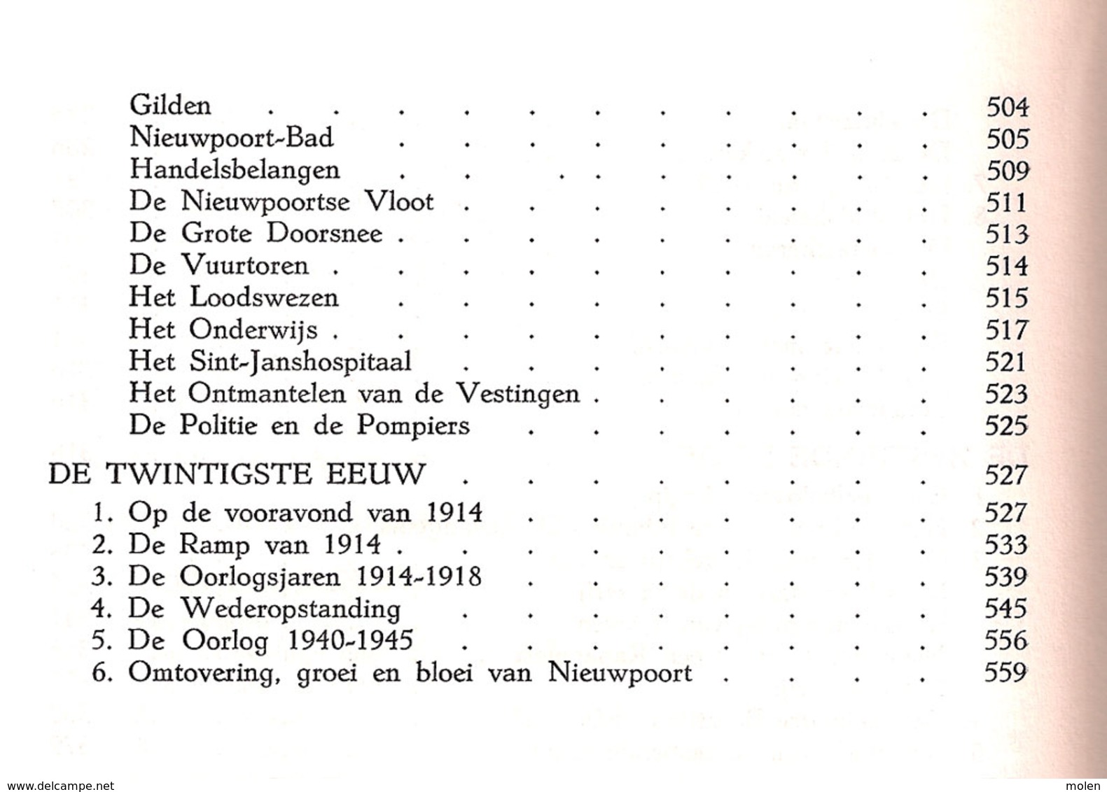 DE GESCHIEDENIS VAN NIEUWPOORT / René Dumon ©1989 585blz 1,2kg leesplezier BOEK heemkunde histoire erfgoed Z794