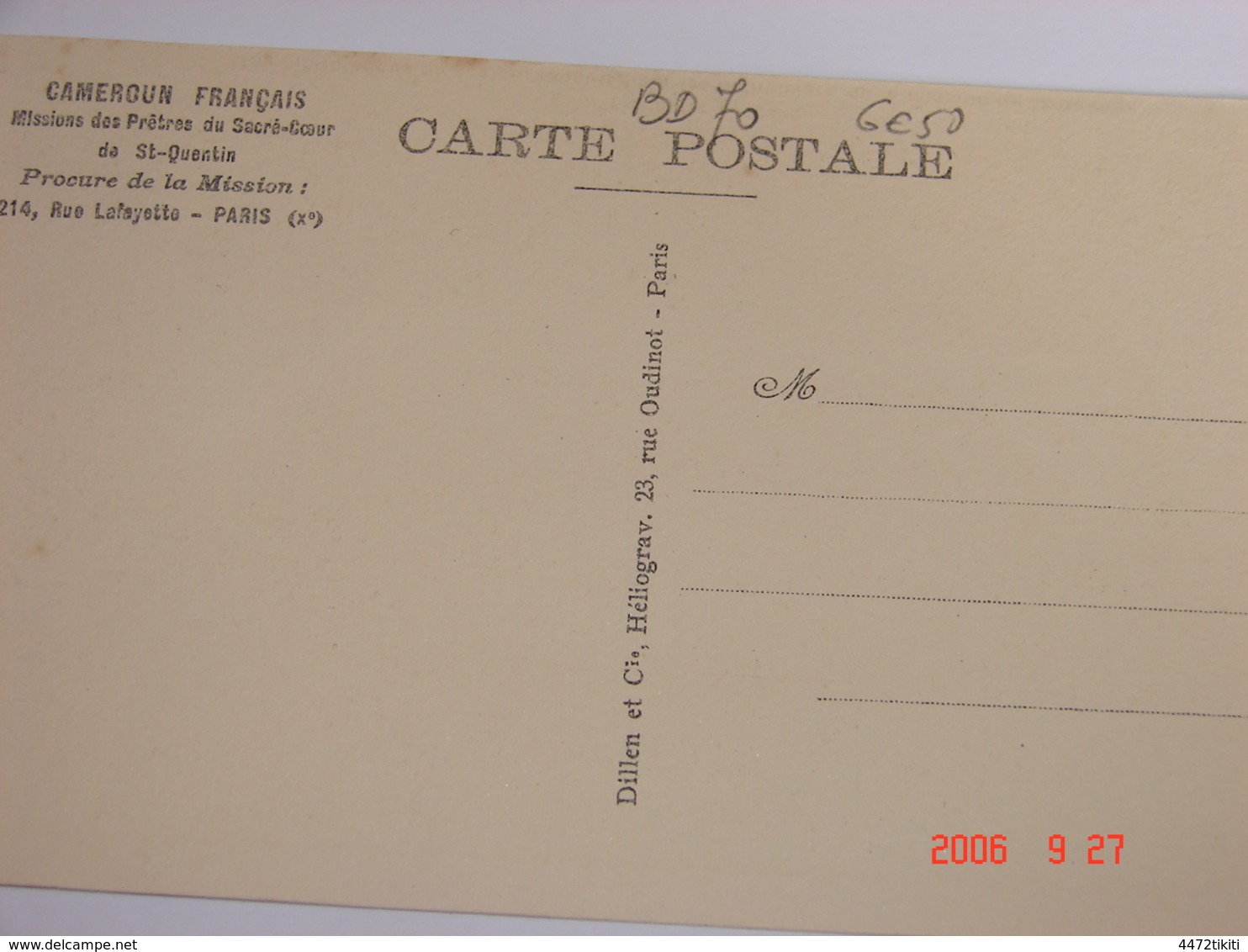 C.P.A.- Afrique - Cameroun - Missions Prêtres Sacré Coeur - Dschang Et Ses Menuisiers - 1950 - SUP (BD70) - Cameroun