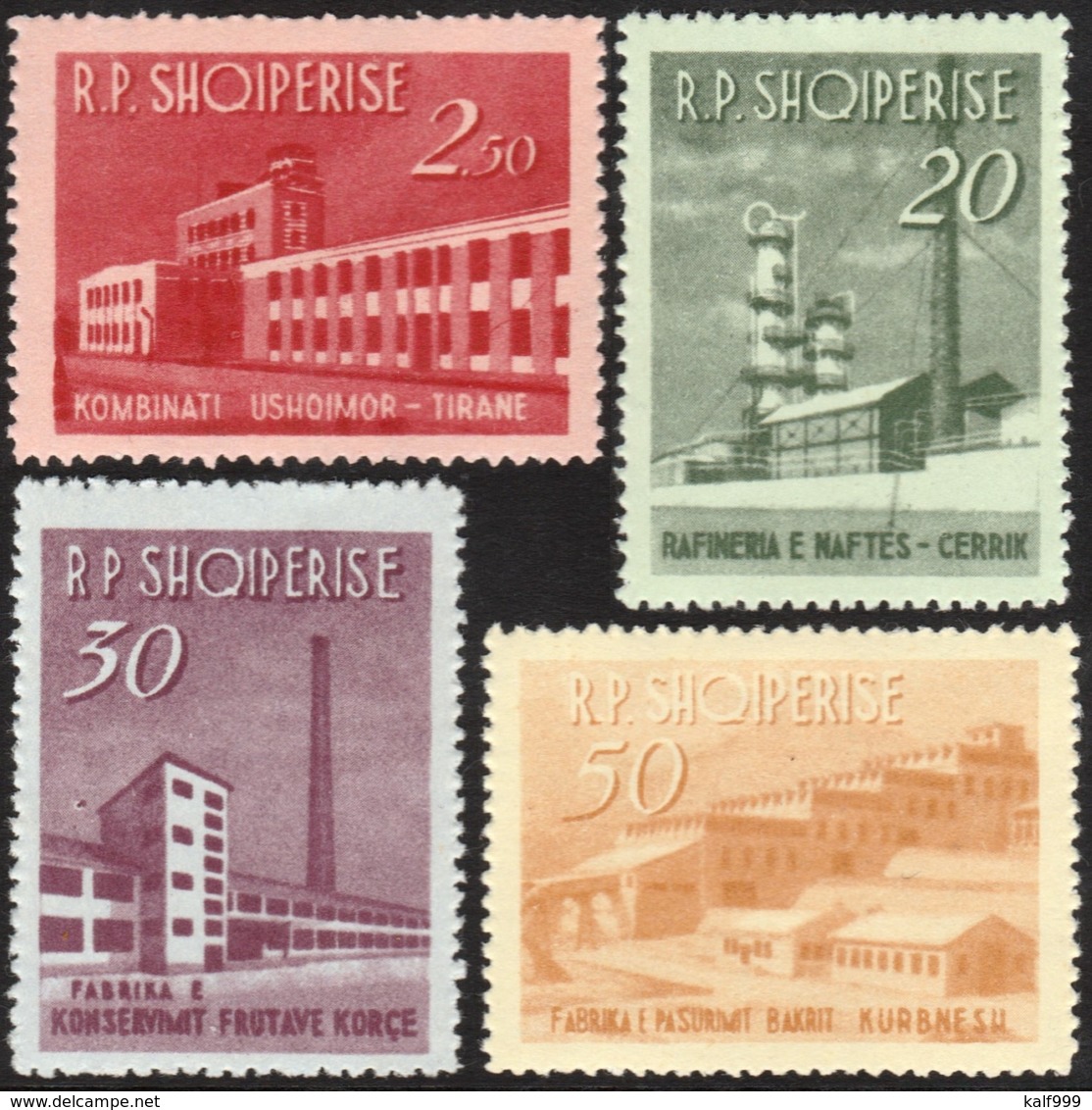 ~~~ Albanie Albania 1963 - Architecture - Mi. 784/787 ** MNH - Cat. 25.00 Euro ~~~ - Albanië