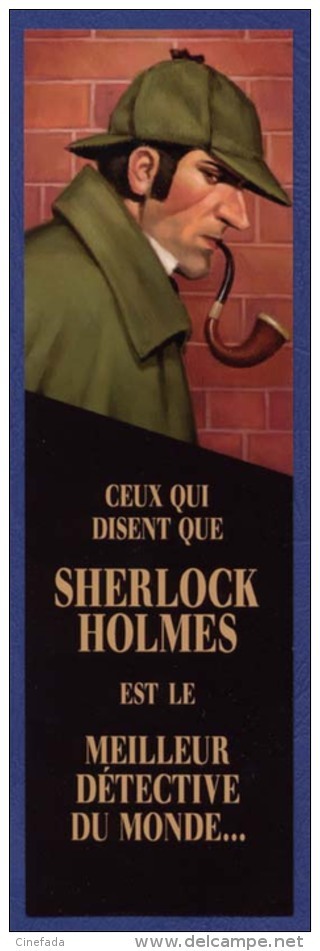 SHERLOCK HOLMES, ENOLA HOLMES. Cultura, Nathan. La Double Disparition. - Marque-Pages