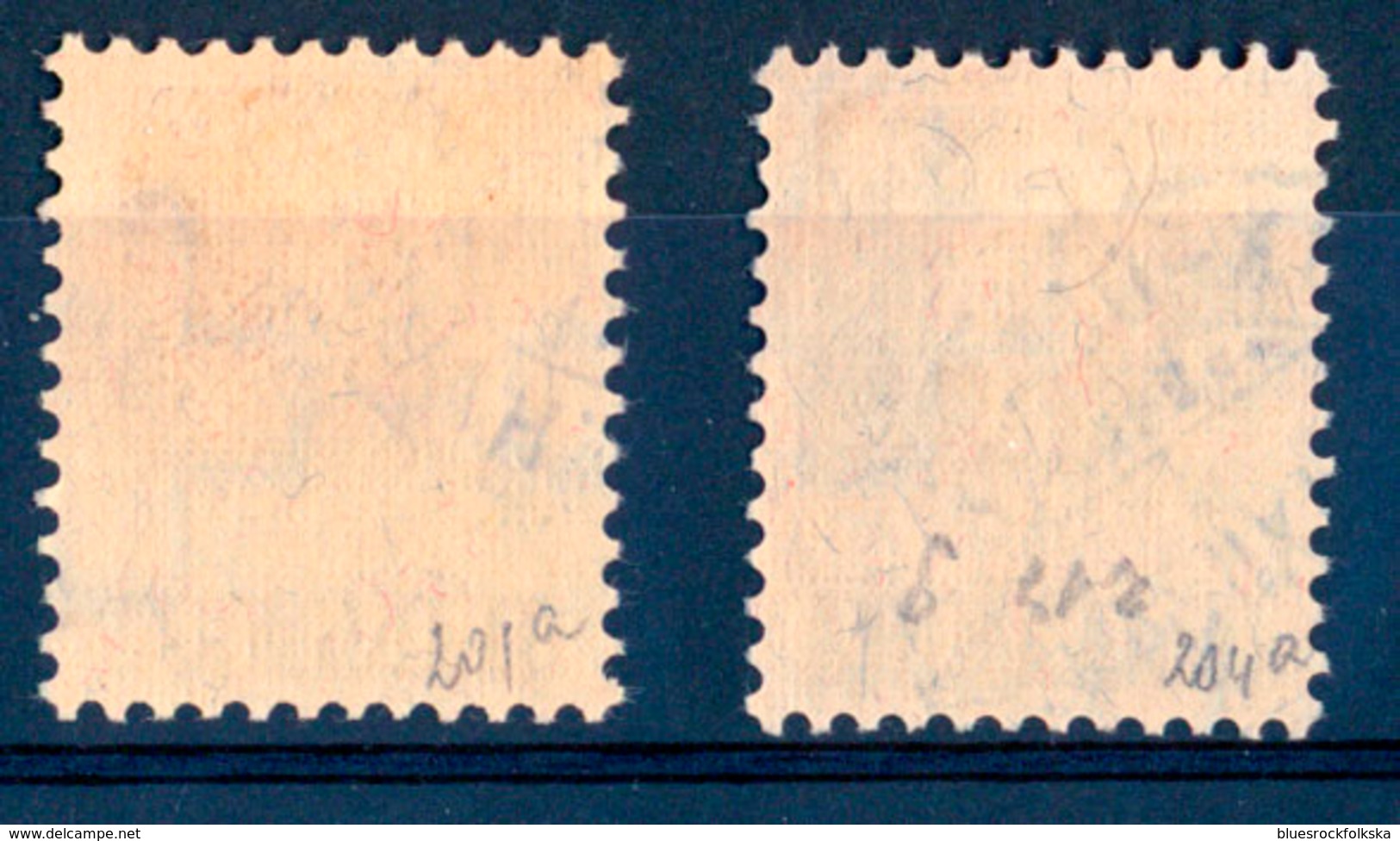 Switzerland - Yvert 201a And 204a (papier Geriffelt) - Gebraucht