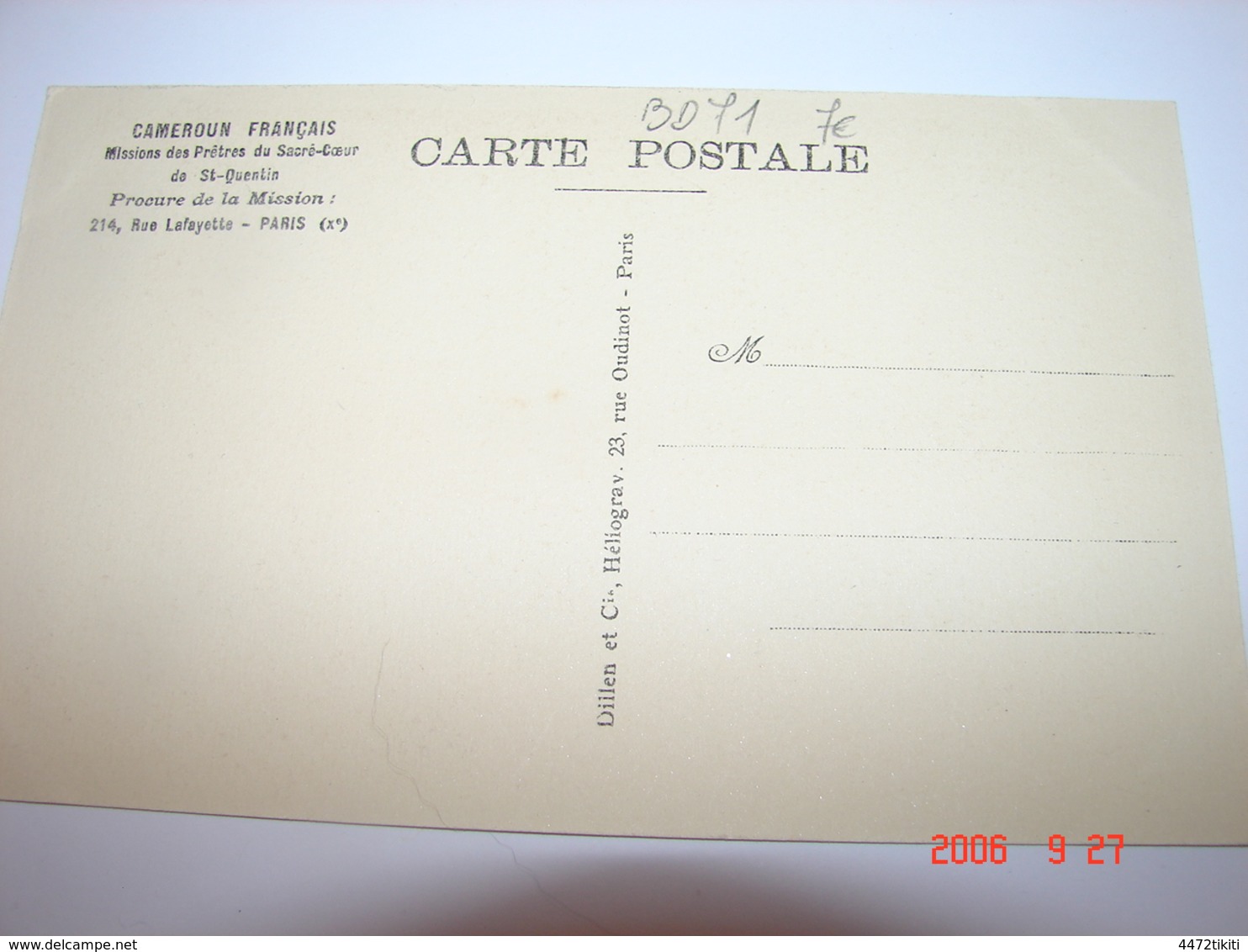 C.P.A.- Afrique - Cameroun - Missions Prêtres Sacré Coeur - Case Esprits Des Ancêtres - 1950 - SUP (BD71) - Cameroun