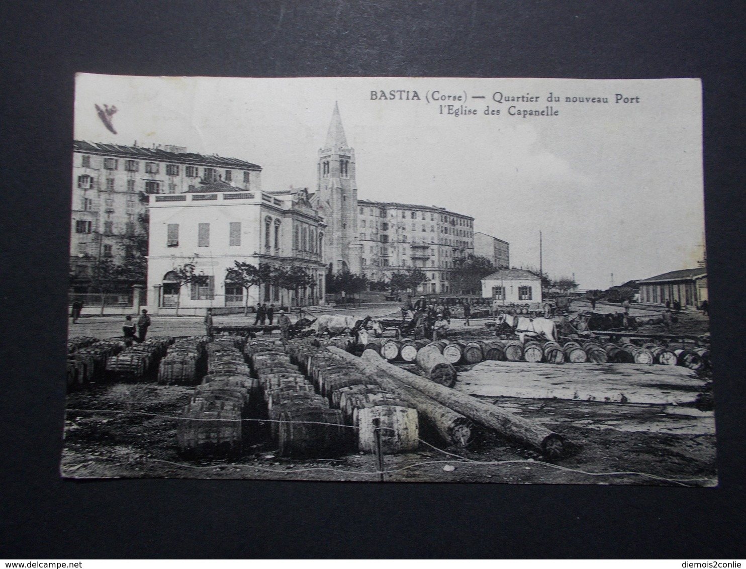 Carte Postale  - BASTIA (20) - Quartier Du Nouveau Port Eglise Des Capanelle - 1946 (2668) - Bastia