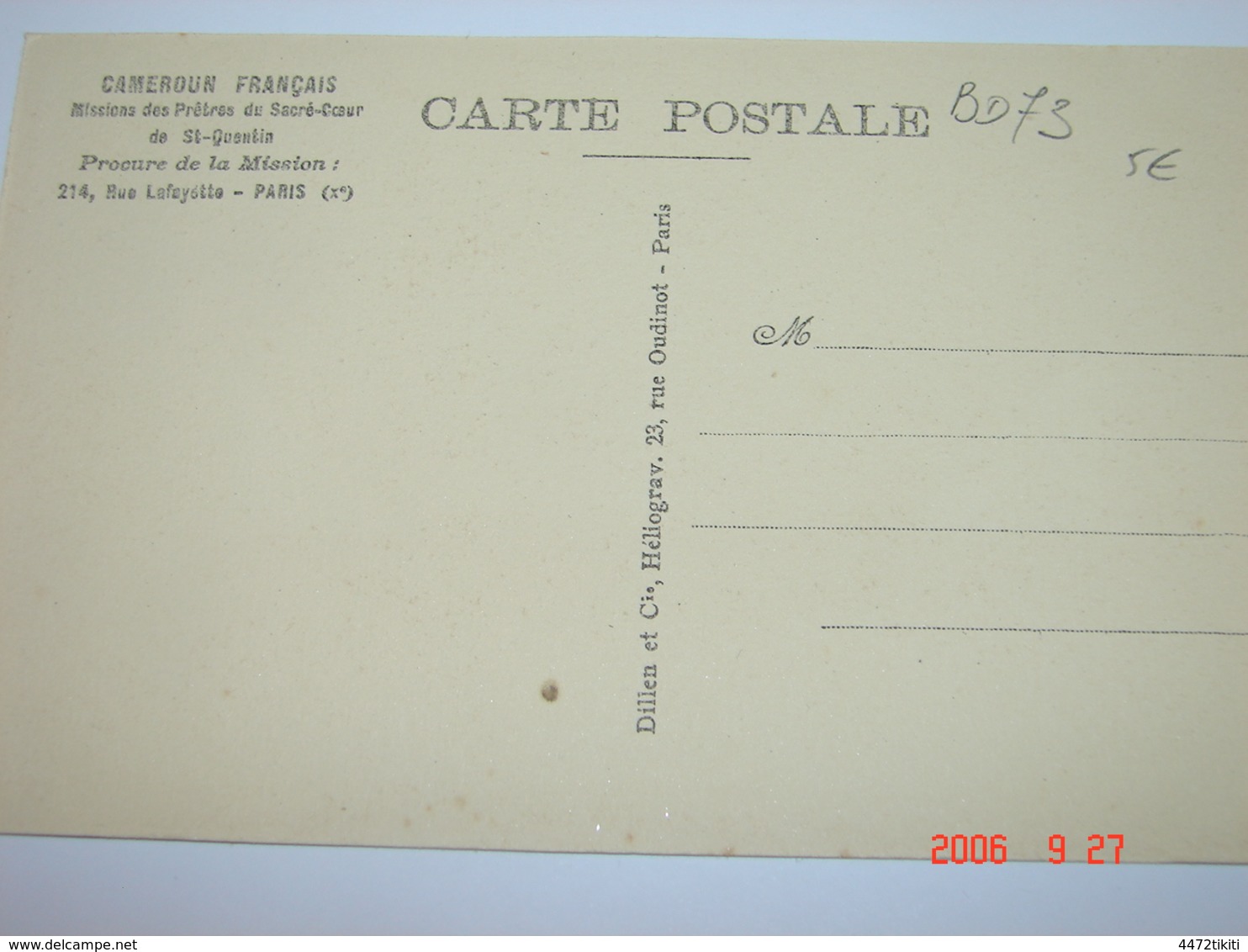 C.P.A.- Afrique - Cameroun - Missions Prêtres Sacré Coeur - Missionnaire En Tournée - 1950 - SUP (BD73) - Cameroun