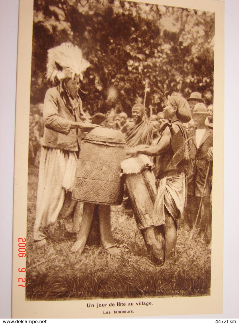 C.P.A.- Afrique - Cameroun - Missions Prêtres Sacré Coeur - Fête Au Village - Tambours - 1950 - SUP (BD76) - Cameroun