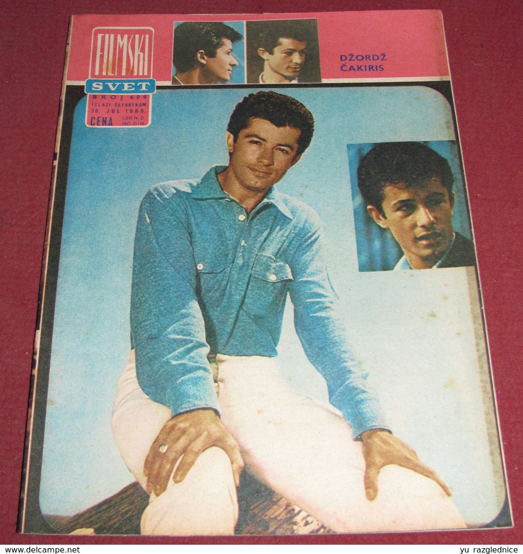 George Chakiris FILMSKI SVET Yugoslavian July 1966 VERY RARE - Magazines