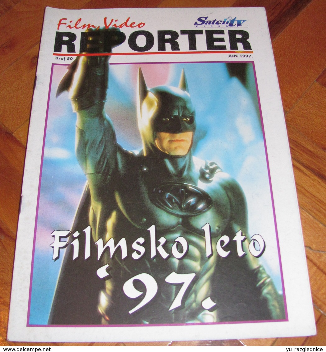 George Clooney As Batman - REPORTER Serbian June 1997 VERY RARE - Magazines