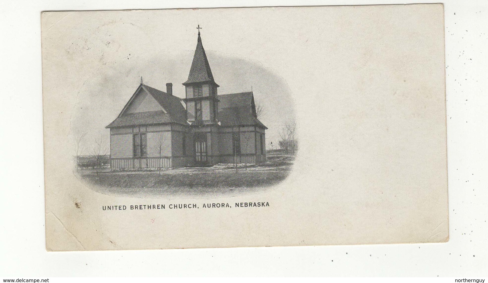 AURORA, Nebraska, USA, United Brethren Church, 1909 Postcard - Autres & Non Classés