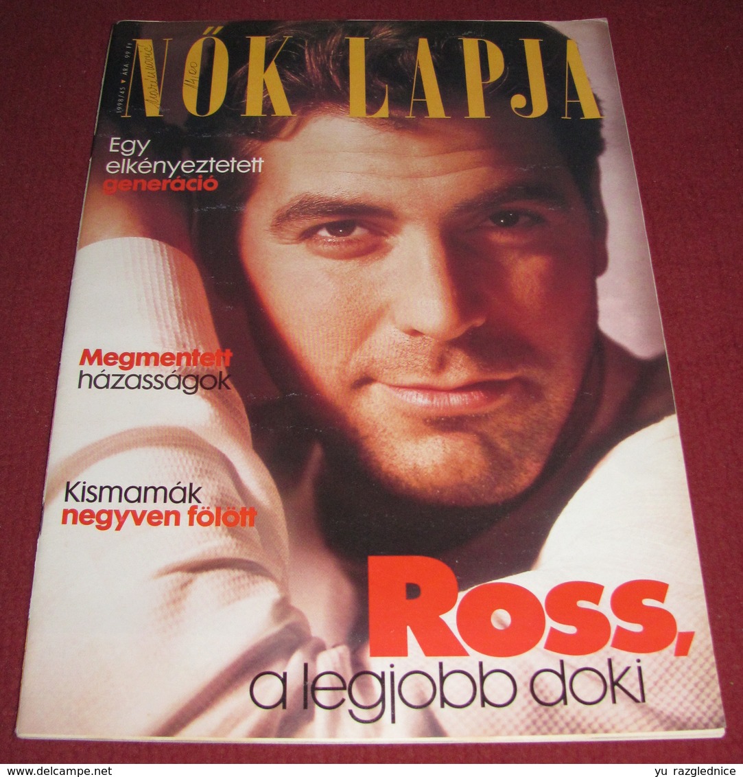 George Clooney NOK LAPJA Hungarian November 1998 VERY RARE - Magazines