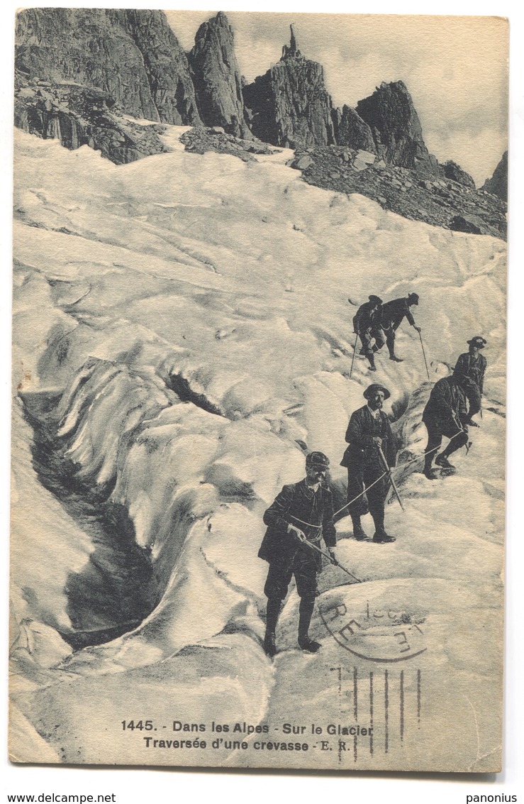 Alpinism Mountaineering Climbing Montanismo - Alpes Glacier France, 1919. - Bergsteigen